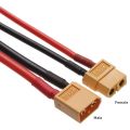 High Quality With Silicone Wire 12 AWG/14 AWG Wires Cable Dual Extension XT60 Connector Plug Female / male 10CM/15CM Battery Connectors. 
