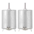 Sptrry2X 8000RPM 9V 68mA High Torque Magnetic Cylindrical Mini DC Motor Silver. 