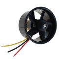 64mm Duct Fan Unit with 4500KV 5 Leaves Brushless Outrunner Motor for RC EDF Jet AirPlane. 
