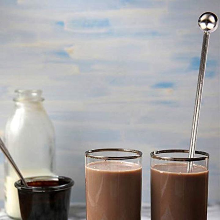 QUANBU%205%20Pcs%20Reusable%20Swizzle%20Sticks%20Coffee%20Stirrers%20Beverage%20Stir%20Sticks%20with%202%20in%201%20Coffee%20Spoon%20with%20Bag%20Clip%20-%20Image%205