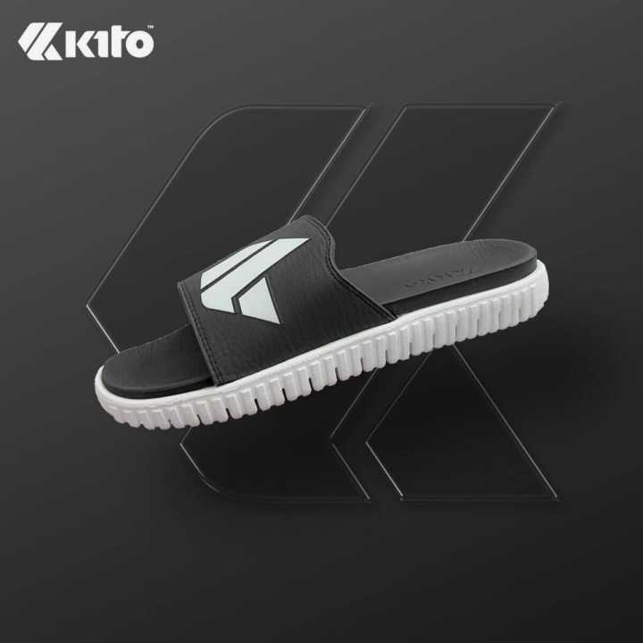Kito Black Slides For Men- Kito Ah50M Slippers For Men - Black | Multisize | Fashion | Slippers For Men