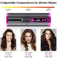 Curling Machine Portable Wireless Automatic Hair Curler USB Rechargeable With LCD Thermostat Electric Hair Curler. 