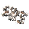 20pcs Mini SPDT Micro Slide Switch 4mm Toggle 1P2T Toggle Switch Vertical 2 Position Micro Switch Electronic Board. 
