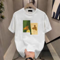 HOT Summer Pure Cotton High-quality Men's T-shirt, Daily Casual Trend Printing, Versatile Fashion Brand Comfortable Top. 