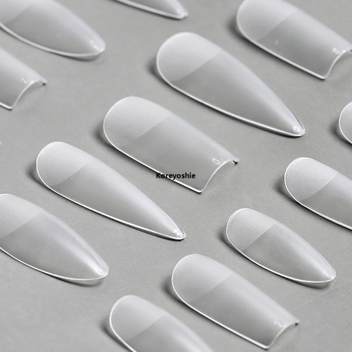 Demoo%20Covering%20Stretch%20Pre-Pointed%20Nail%20X%20Gel%20Piece%20New%20240%20Acrylic%20Full%20Fale%20Nail%20-%20Image%202