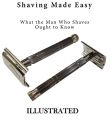 Old Fashioned Men Shaving Blade/Shaving Razor For Men Beard  Full Blade Stainless Steel Simple Razors. 