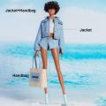 New Multistyles 32cm Supermodel Doll Clothes Denim Elegant Design Pant Handbag 1/6 BJD Doll DIY Dress. 