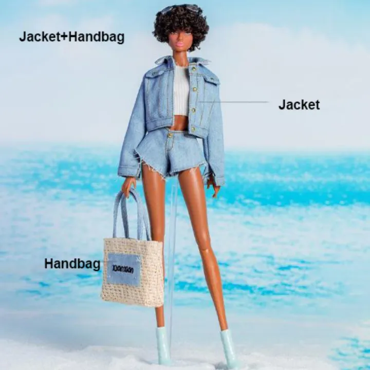 New%20Multistyles%2032cm%20Supermodel%20Doll%20Clothes%20Denim%20Elegant%20Design%20Pant%20Handbag%201/6%20BJD%20Doll%20DIY%20Dress%20-%20Image%209