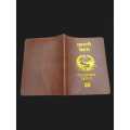 Brown Passport Cover Pu Leather. 
