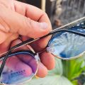 Blue Ray Cut Glass Using Mobile TV And Laptop Black Metal Frame Glass For Unisex. 
