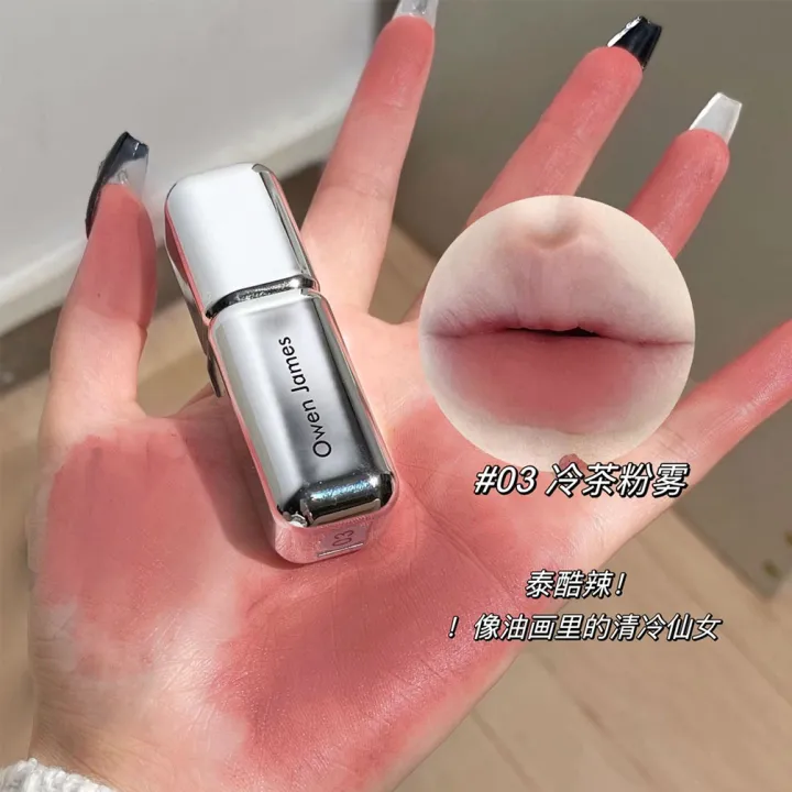 Owen%20James%20Luminous%20Lip%20Stain%20Matte%20Velvet%20longlasting%20Non-fade%20White%20High-value%20Low%20Saturation%20Lipstick%20Lipsticks%20Cosmetics%20Hot%20-%20Image%203