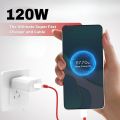 120W Warp Fast Charger Power Max & USB A to Type C Cable Combo, Warp, compatible with  SuperVOOC, Dash, Fast & Super Fast Charging, Charger Adapter Designed & Other Type C Smartphones. 