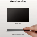 300 pcs/set Metal Portable Aluminium Business Card 86 54mm Engraving Area 0.2mm Thickness Blank Business Card Black Color DIY Laser Engraving Blanks CNC Laser Engraving Machine. 