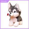 Mosbeha Birthday Present Plush Toy Adorable Lifelike Husky Dog Plush Toy Perfect Bedroom Living Room or Office Decoration Soft for Kids. 