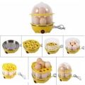 Double Layer Egg Boiler Electric Cooker - Color Assorted. 