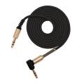 3.5Mm 3 Pole Audio Auxiliary Input Adapter Male To Male Right Angle Tpe Aux Cable 1M For Headphones, Car, Home Stereos, Speaker, Echo & More. 
