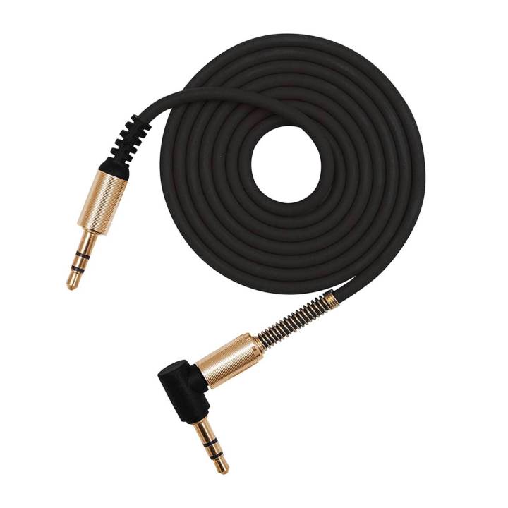 3.5Mm%203%20Pole%20Audio%20Auxiliary%20Input%20Adapter%20Male%20To%20Male%20Right%20Angle%20Tpe%20Aux%20Cable%201M%20For%20Headphones,%20Car,%20Home%20Stereos,%20Speaker,%20Echo%20&%20More%20-%20Image%205