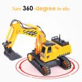 Remote Control Excavator Toy, Digger Hydraulic Construction Vehicles RC Trucks Toys For Boys Girls Kids ( 3-10 Year). 