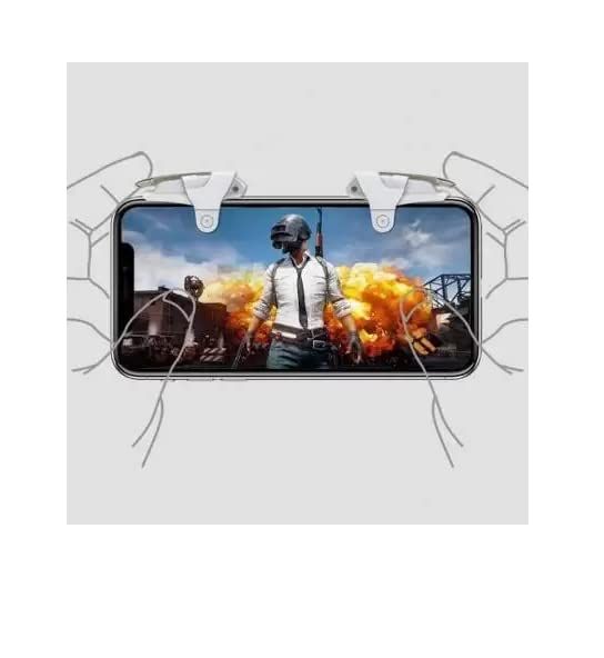 King 2 Metal Click PUBG Mobile Game Fire Button Aim Key Smart Phone Gaming Trigger L1 R1 Shooter Controller