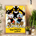 C-Cuphead Hot Video Game Good Quality Prints and Posters Waterproof Paper Sticker Coffee House Bar Posters Wall Stickers. 