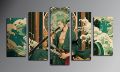 5-Piece Canvas Wall Art Set –One Piece Roronoa Zoro Print. 