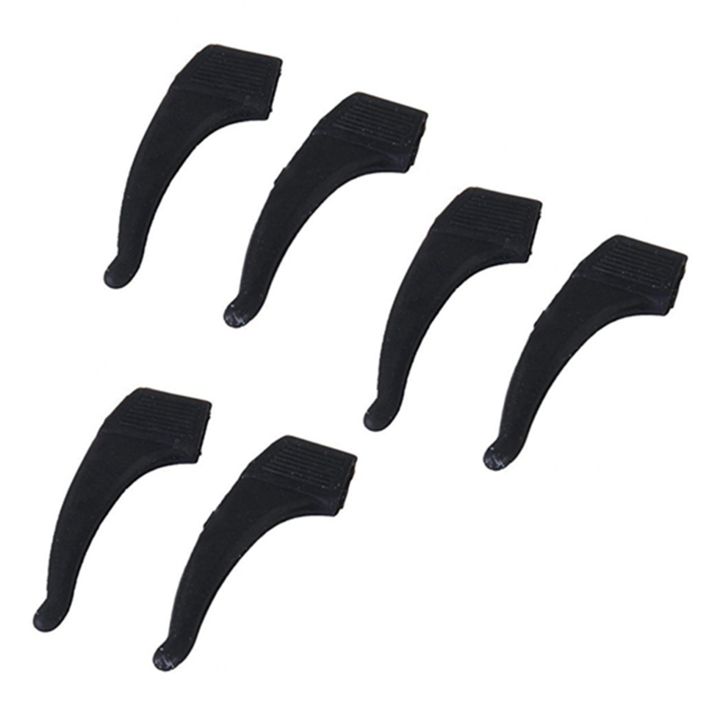 NANLIY 9 Pairs of Ear Hooks Glasses Supports Anti-Slip Silicone - Black