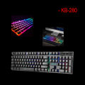 Xtrike Me Gaming Keyboard Mixed rainbow color Backlit KB-280. 