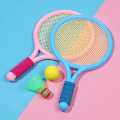4Pcs Badminton/Tennis Racket Set With Tennis Ball And Badminton Cocktail, Sponge Handle Badminton Racquet For Kids. 
