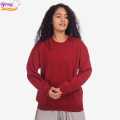 Binay Embroidery Maroon Full Sleeve Plane Light Weight Sweatshirt T-shirt -For Women - Fashion | T-Shirts |. 