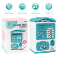 Cute ATM Machine with Fingerprint Password Safe Box with Handle ATM Music Coin Box Bank With Fingerprint Digital. 