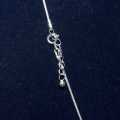 Silver Necklace For Women Triple Round Design. 