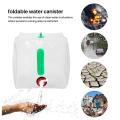 FORIDE Set of 4 Foldable Water Canisters with Handle and Pouring Tap 20 L. 