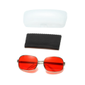 Project Mayhem Sunglasses Fight Club Tyler Durden Oliver Peoples 523 Brad Pitt men RED lens sunglasses:with box. 