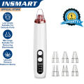 INSMART Electric Facial Blackhead Remover Vacuum Pore Cleaner Acne Cleanser Black Spots Removal Face Nose Deep Cleaning Tools. 
