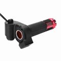 Durable 12-84V E-Bike Throttle Grip Set Digital Display Twist Handlebar LED Voltage Display Throttle Long Cable with Key Lock Throttle with Digital Display and Lock for Electric Scooter,Electric Bicycle,Motorbike. 