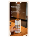 Cluellp-2X Portable Home Desktop Humidifier Mini Air Purifier Simulation of the Flame Seven Color Atmosphere Light Humidifier A. 
