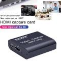 4k Audio Video Capture Card with Loop Out, HDMI-compatible USB 2.0 for Phone, PS4 Game, Live Video Streaming and Recording. 
