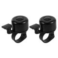 fasdaga 2X Bicycle Bell for Safety Cycling Metal Ring Black Bike Bell Horn Sound Alarm Bicycle Accessory Outdoor Bike Bell. 
