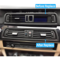 FORIDE 2X Plated Black Dashboard Central Air Conditioner Vent Grille Complete Assembly for 5 Series F10 F11 F18 64229209136. 
