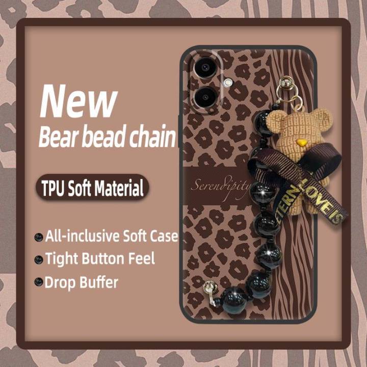 Cartoon%20Simplicity%20Phone%20Case%20For%20Samsung%20Galaxy%20A07%20Bear%20bracelet%20soft%20case%20Dirt-resistant%20Back%20Cover%20protective%20case%20-%20Image%204