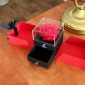 Double-Open Jewelry Box Double Door Gift Box Valentine'S Day Gift Box Rose. 