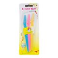 Stainless Eyebrow Razor for Face, Neck and Eyebrows 3pc Set. 