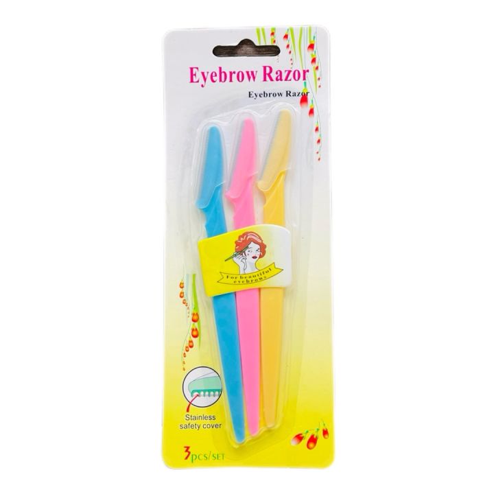 Stainless%20Eyebrow%20Razor%20for%20Face,%20Neck%20and%20Eyebrows%203pc%20Set%20-%20Image%203