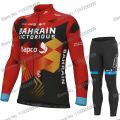2023 Bahrain Victorious Cycling Clothing Winter Cycling Jersey Men's Set Autumn Road Bike Shirt Suit MTB. 
