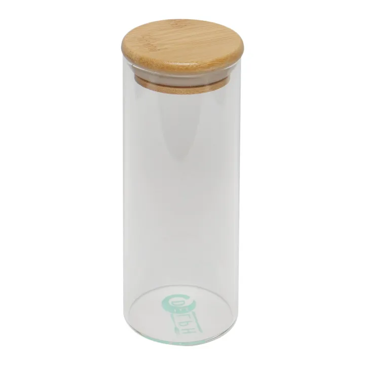 DELPH%20Premium%20Tall%20Glass%20Round%20Bottom%20Container%20300ml%20With%20Wooden%20Lid%20For%20Coffee%20Tea%20Condiments%20Chocolates%20Candy%20-%20Image%203