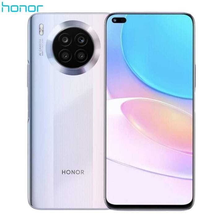 Honor 50 Lite Mobile Phone, Sim-Free Unlocked Smartphone With 64Mp Camera, 4300Mah Large Battery+66W Supercharge, 6.67” Full View Display, ８+128Gb（Space Silver）