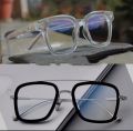 Blue Ray Cut Trendy Transparent Square And Ironman Designed Combo (BUY 1 GET 1) Frame Bluecut Glasses For Unisex. 