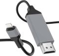 Lightning to HDMI Adapter Cable Compatible with iPhone iPad to TV. 