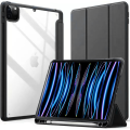 Apple iPad Pro 12.9 (2017) Back Transparent Folio Case With Pencil Holder. 