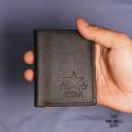 Mini Slim Wallet / PU Leather / Men Wallet | Black Solid Leather Bi Fold Slim Mini Wallet For Men | Wallet For Men. 